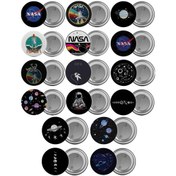 Resim Nasa Uzay Çanta Rozeti Seti 16 Adet En Büyük Boy 5.8cm İğneli Bro 