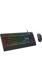 Resim Rampage KM-9858 Jazzy V2 Rgb Klavye , 12800 Dpı Mouse + 30*25CM Mousepad Gaming 3lü Set 