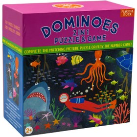 Resim Floss & Rock Çift Taraflı Domino Kartları - Deep Sea - 2 YAŞ VE ÜZERİ 