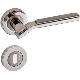 Resim Doğanlar Asos Lüx Rozetli Kapı Kolu Nikel Saten 