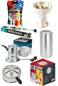 Resim One Nation Elektrikli Nargile Köz Ocağı + 26er 1kg Kömür+sipsi+rockstar Lüle+folyo+maşa+tel Közlük 