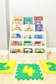 Resim CARNİELLA Phoenix 2 Montessori Çocuk Odası Eğitici Kitaplık 