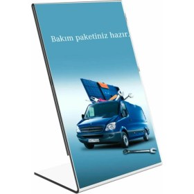 Resim Vkf Renzel (10 Adet)Akrilik Broşürlük Dikey L Stand A5 14.8*21 cm Föylük Pleksi Reklamlık Fiyatlık 