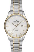 Resim Nacar KLASİK GÜMÜŞ - ALTIN ERKEK KOL SAATİ NC35-290002-CWM 
