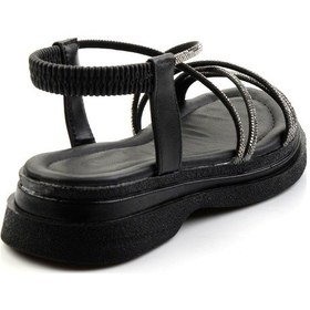 Resim Siyah Kadın Sandalet K05761055009 Siyah 