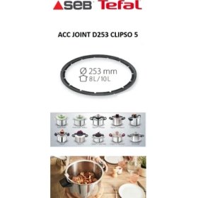 Resim Tefal Düdüklü Tencere Acticook-Nutricook-Precision Lastik 8 - 10 Lt TENCERE İÇ ÇAPI 25 CM X1010003 