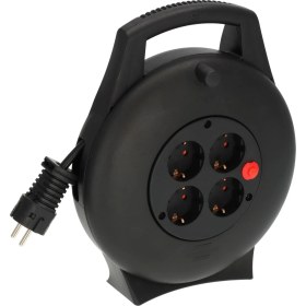 Resim Storemax Vario- Serisi 4 Soketli Emniyet Şartelli 10 Metre Makaralı Kablo 