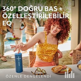 Resim Ultimate Ears BOOM 4 Taşınabilir Su Geçirmez Bluetooth Hoparlör, 360 Derece, Güçlü, Sürükleyici, Kristal Netliğinde Ses, 15 Saatlik Pil Ömürlü ve 45m Kullanım Mesafeli Batmaz Hoparlör, 