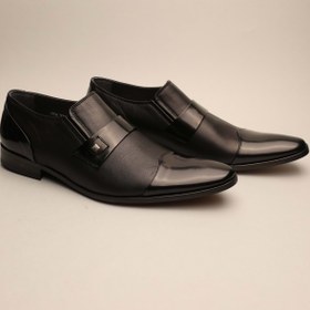 Resim Gondol Erkek Hakiki Deri Klasik Siyah 44 Ttx.119 