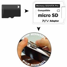 Resim POPKONSOL PS Vita SD2Vita Pro Micro SD Hafıza Kart Çevirici Vita Mikro SD Kart Adaptör 