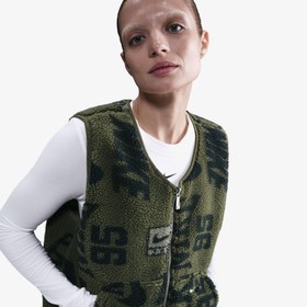 Resim Nike Sportswear Fleece Sherpa Kadın Yeşil Yelek 