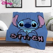 Resim 1 adet Disney Stitch Battaniyesi - Ultra Yumuşak Flanel, Canlı Dijital Baskı, Ev, Koltuk ve Seyahat için Tüm Mevsimler için Rahat Atma - Sevgililer Günü, Babalar Günü, Anneler Günü, Sevimli Battaniye, Kapalı Konfor, Eğlenceli Tasarım, Yumuşak Flanel Kumaş için Mükemmel Hediye 