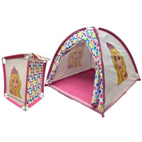 Resim Abbie Karkter Desenli, Sepetli Oyun Çadır Seti Bzi Pembe 