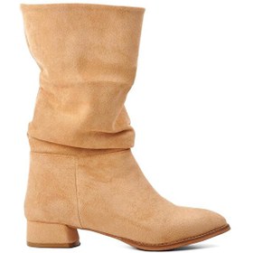 Resim Park Moda Vizon Süet Kadın Western Bot 