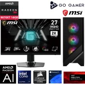 Resim Go Gamer U107D Intel Core Ultra 7 265KF / 256GB Ddr5 5600MHZ / 4tb Nvme SSD 7300-7000MB-SN Gen4 / Rx 9070 Xt 16GB / 240MM Sıvı Soğutma / Msı 27" 2k 180Hz / Windows 11 Pro Masaüstü Bilgisayar 