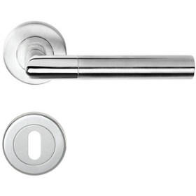 Resim Condi 103 Saten Krom Rozetli Oda Kapı Kolu 