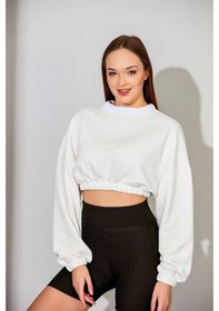 Resim Alexander Gardi Alexandergardı Kadın Crop Sweatshirt (B22-110A01) 