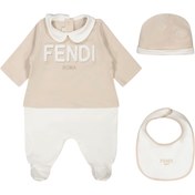 Resim Bej Unisex Bebek 3lü Set 