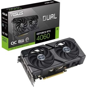 Resim Geforce RTX4060 Dual Oc Evo Edition 8gb Gddr6 Dlss 3 128 Bit DUAL-RTX4060-O8G-EVO Ekran Kartı 