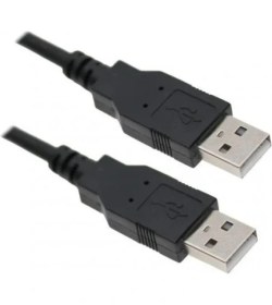 Resim Concord Usb-A To Usb-A 50 cm Iki Ucu Erkek Çift Taraflı USB 2.0 Bağlantı Kablosu 