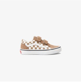 Resim Vans Old Skool Checkered Çocuk Kahverengi Sneaker Vn000cya1nu1 Kahverengi 