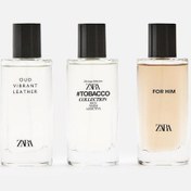 Resim Zara For Him Eau + Tobacco Rich Warm Addictive + Vibrant Leather Oud Erkek Parfüm EDP 3 x 40 ML 