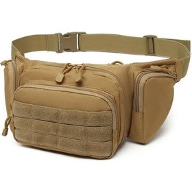 Resim Haki-taktik Bel Paketi Naylon Bodypack Yürüyüş Telefon Kılıfı Doğa Sporları Ordu Askeri Avcılık Tırmanma Kamp Kemeri Cs Airsoft Çantaları 