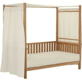 Resim BERZBUĞ LÜKS Ahşap Bahçe Yatak 180wX70dX160h Şezlong 