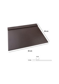 Resim Sümen Masaüstü Tekli Toplantı Odası,otel Odası Ve Resepsiyon Sümeni Desk Pad Vegan 35x45 Cm.,kahverengi 