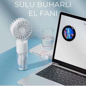Resim GoMarkt Masaüstü Mini Vantilatör Fan El Pervanesi Su Buharlı Küçük Mini Vantilatör 