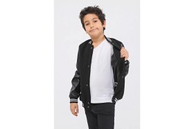 Resim Benitto Kids Benittokids Mevsimlik Kaşe Kolej Mont 1259 Erkek Çocuk Uzun Kol Grafik Desenli 