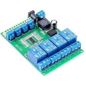 Resim DC 5V 4-Kanal LM393 Voltaj Karşılaştırıcı Röle Modülü 