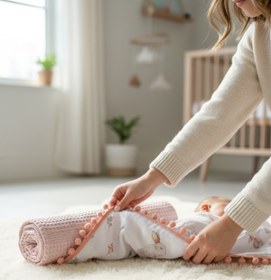Resim grow with muslin %100 Pamuk Çok Amaçlı Çift Katlı Müslin Battaniye (80X100) 