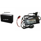Resim ATAELEKTRONİK Pilsan Uyumlu 6 Volt 7 Amper Akü 6v 7ah Ve Şarj 