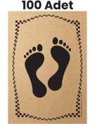 Resim BALKAN AMBALAJ Kraft 120gr Sade Ayak İzi Oto Paspas Kağıdı 100 Adet - 35x50cm - Kalın Kağıt Baskılı 