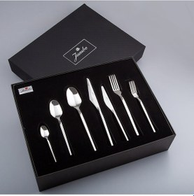 Resim Jumbo 5100 Quartz 84 Parça 12 Kişilik Çatal Kaşık Bıçak Seti 