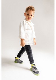 Resim Mnpc Erkek Çocuk Gri Hakiki Deri Anatomik Günlük Bot 25k3b1105867 Gri 