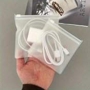 Resim 7 Parça Yeniden Kullanılabilir Şeffaf EVA Fermuarlı Poşetler - Kablolar, Şarj Aletleri ve Küçük Aksesuarlar için Hava Delikli PVC Saklama Çantaları, Fermuarlı Saklama Torbaları 