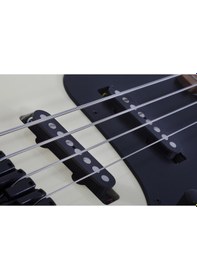 Resim Schecter J-4 Sixx Bas Gitar Worn Ivory 