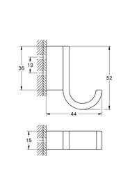 Resim Genel Markalar Selection Tekli Havlu Askısı - 41039dl0 