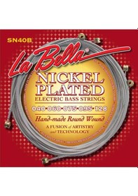 Resim La Bella Sn40-B Nickel Rounds Takım Tel 5 Telli Bas Gitar Teli 04 