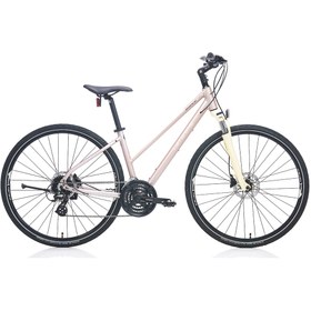 Resim Carraro Sportıve 226 Kadın Şehir Bisikleti 406h Hd 28 Jant 24 Vites Mat Metalik Pembe-bej-mor 