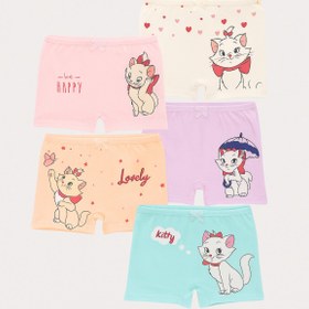 Resim Katia&Bony Kız Çocuk Kedi Baskılı 5'li Boxer 