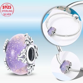 Resim 1 Adet S925 Saf Gümüş Yüksek Kaliteli Büyüleyici Boncuk, Suni Şık Mor Cam Boncuk, bilezik ve kolye yapımı için uygun, Kadın günlük kullanımı, DIY takı şık şekerleme, İdeal tatil doğum günü hediyesi, Çekicili Takılar İçin Benzersiz Tasarımlar, Çakmaklar İçin Zincirler, Mücevher Malzemeleri El Yapımı Aksesuar Üretimi, Taş İmaleti Bulguları, Çivitli Boncuk, Cazibeli Dantel Desen, Süni Daş, Premium Boncuk 