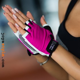 Resim Fitness ve Ağırlık Sporcu Eldiveni Pembe Siyah - xs 