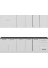 Resim Minar 265 Cm Mutfak Dolabı Beyaz 265-B2 Beyaz 