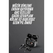 Resim Techno Stock Yeni Nesil Pro Ekranlı Bluetooth Kulaklık 5.0 Bluetooth 