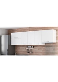 Resim Minar 270 Cm Mutfak Dolabı Beyaz 270-B7-Üst Modül Beyaz 