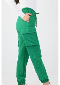 Resim Koza Butik Kadın Kargo Cepli Pantolon 6193-23 001 