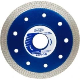 Resim Tomax Nalburkent Tomax Hassas Kesici Çaprazlı Granit Mermer Taş Beton Seramik Mavi 115X1.3 MM 10X22.23MM 